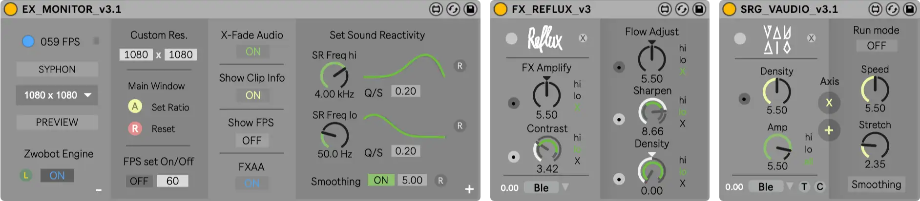 Visuals with Sound reactive  Control in Ableton Live