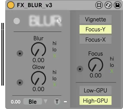 Blur Video Effects Module