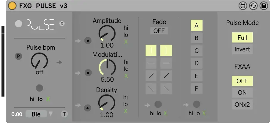 Pulse Video Effects Module