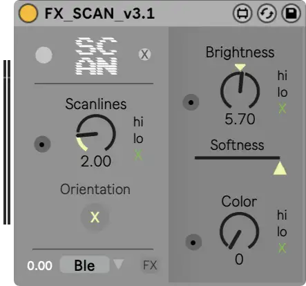 Scan Video Effects Module