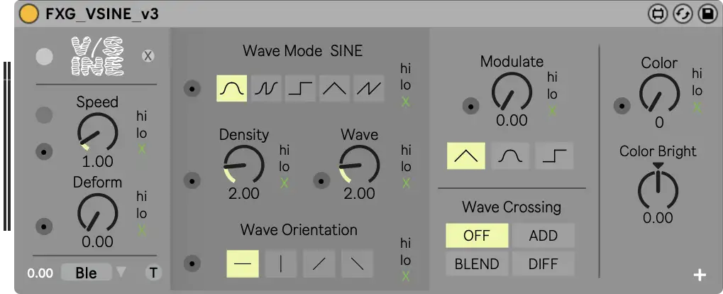 VideoSine Video Effects Module